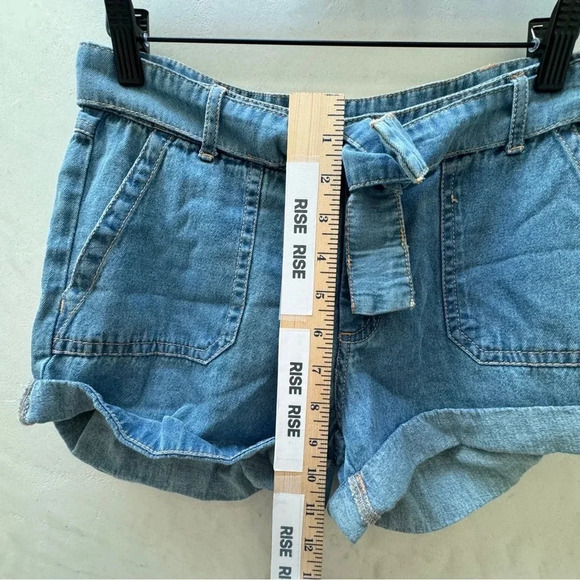 NWT Billabong || Girl’s Chambray Denim Shorts Sz. 12 - Picture 11 of 12